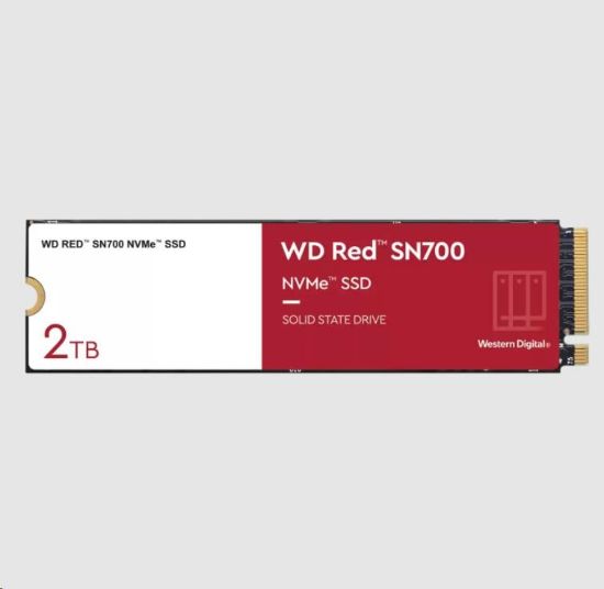 Obrázek WD RED SSD NVMe 2TB PCIe SN700, Geb3 8GB/ s, (R: 3400/ W: 2900 MB/ s) TBW 2500