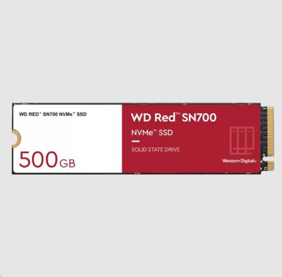 Obrázek WD RED SSD NVMe 500GB PCIe SN700, Geb3 8GB/ s, (R: 3430/ W: 2600 MB/ s) TBW 1000