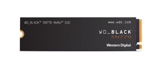Obrázek WD BLACK SSD NVMe 250GB PCIe SN 770, Gen4 8 Gb/ s, (R: 4000, W: 2000MB/ s)