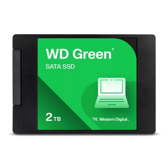 Obrázek WD GREEN SSD 3D NAND WDS200T2G0A 2TB SATA/ 600, (R: 500, W: 400MB/ s), 2.5"