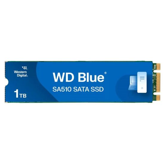 Obrázek WD BLUE SSD 3D NAND WDS100T3B0B 1TB SA510 M.2 SATA, (R: 560, W: 520MB/ s)