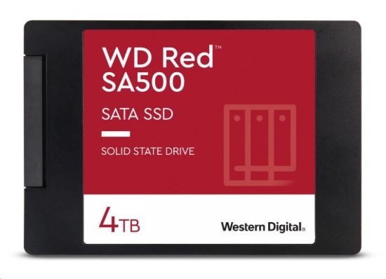 Obrázek WD RED SSD 3D NAND WDS400T2R0A 4TB SATA/ 600, (R: 560, W: 530MB/ s), 2.5"