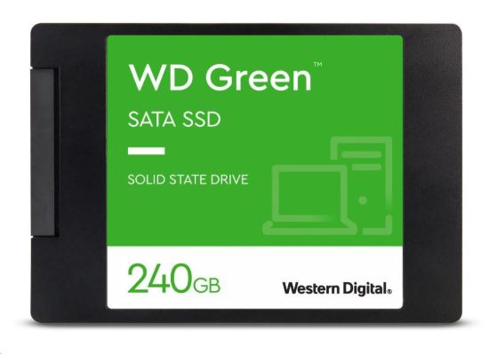 Obrázek BAZAR VADNE - WD GREEN SSD 3D NAND WDS240G3G0A 240GB SATA/ 600, (R: 500, W: 400MB/ s), 2.5"