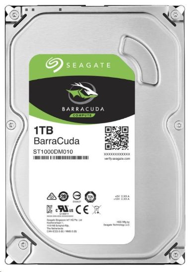 Obrázek BAZAR - SEAGATE HDD 1TB BARRACUDA, 3.5", SATAIII, 7200 RPM, Cache 256MB, recertified product