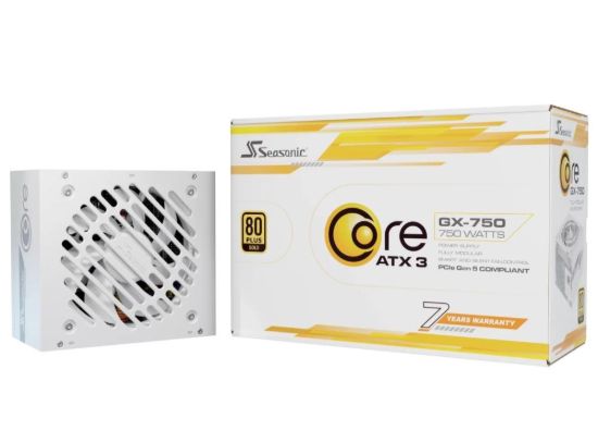 Obrázek SEASONIC zdroj Core GX 750W White, 120mm, Plně modulární, 80+ Gold, ATX 3.1