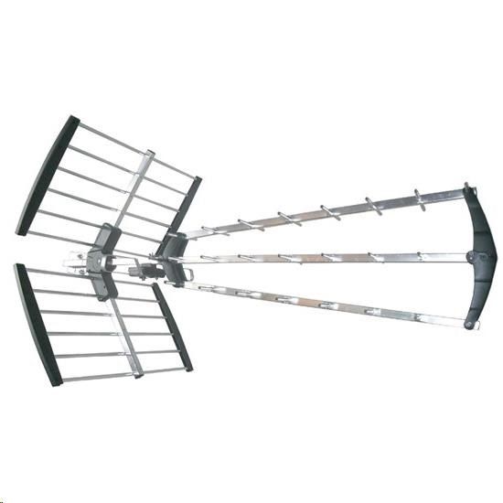 Obrázek Solight venkovní DVB- T anténa, 39dB, UHF, 21. - 60. kanál. LTE/ 4G filtr