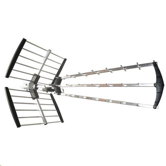 Obrázek Solight venkovní DVB- T anténa, 17dB, UHF, 21. - 60. kanál, LTE/ 4G filtr