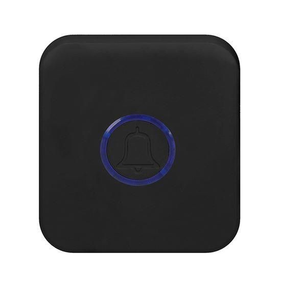 Obrázek Solight bezdrátový zvonek bezbateriový, do zásuvky, 150m, černý, learning code