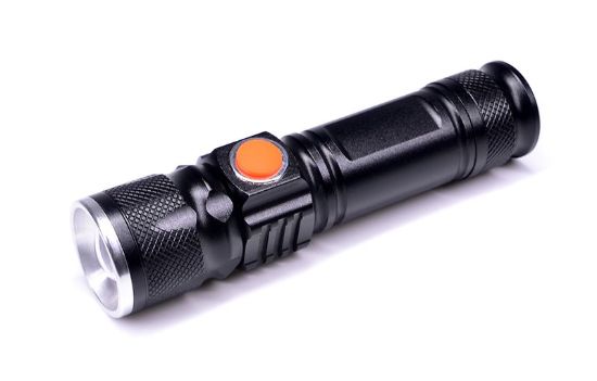 Obrázek Solight LED nabíjecí kapesní svítilna, 200lm, 3W, zoom, Li- Ion