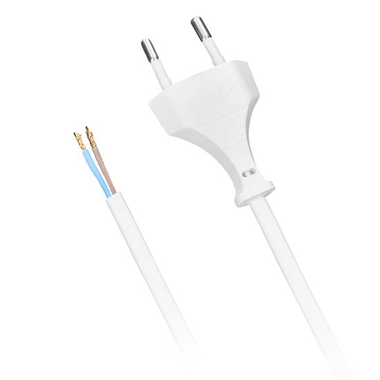 Obrázek Solight flexo šňůra, 2x 0, 75mm2, bílá, plochá, 2m