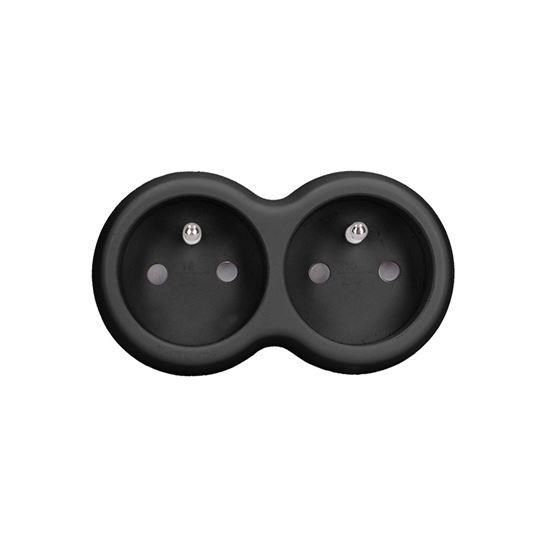 Obrázek Solight rozbočka, 2x 10A, černá