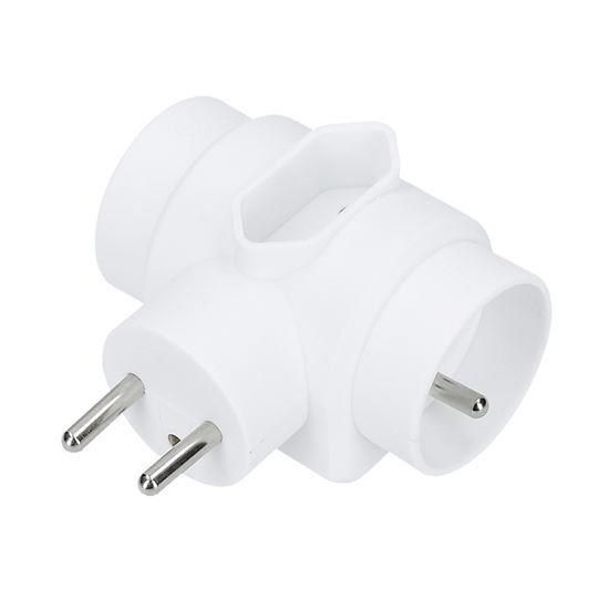 Obrázek Solight rozbočka, 2, 5A + 2x 10A, bílá