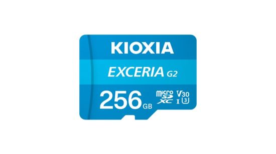 Obrázek KIOXIA microSD Karta EXCERIA G2 256GB, UHS- I U3 V30, s Adaptérem