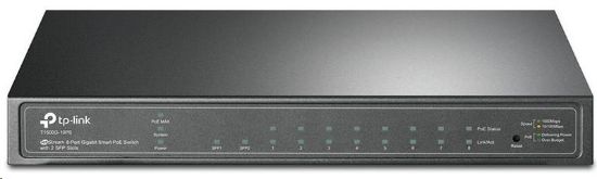 Obrázek TP- Link OMADA switch SG2210P (8xGbE, 2xSFP, 8x PoE+, 61W, fanless)