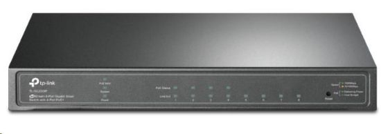Obrázek TP- Link OMADA switch SG2008P (8xGbE, 4xPoE+, 62W, fanless)
