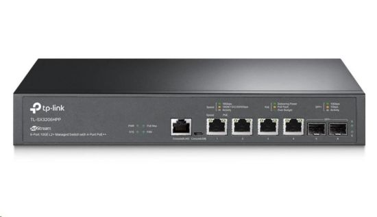 Obrázek TP- Link OMADA switch SX3206HPP (4x10GbE, 2xSFP+, 4xPoE++, 200W, 2xconsole)