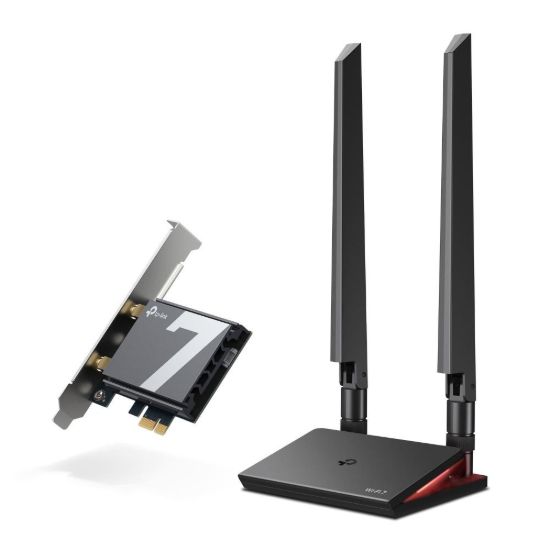 Obrázek TP- Link Archer TBE550E WiFi7 PCIe adapter (BE9300, 2, 4GHz/ 5GHz/ 6GHz, Bluetooth5.4)