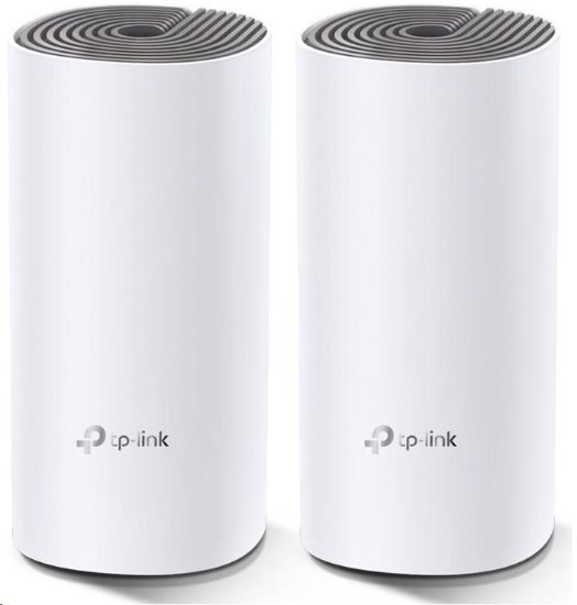 Obrázek TP- Link Deco E4(2- pack) WiFi5 Mesh (AC1200, 2, 4GHz/ 5GHz, 2x100Mb/ sLAN/ WAN)