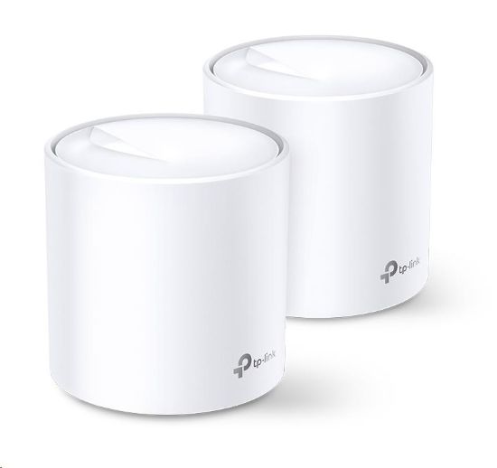 Obrázek TP- Link Deco X20(2- pack) WiFi6 Mesh (AX1800, 2, 4GHz/ 5GHz, 2xGbELAN/ WAN)