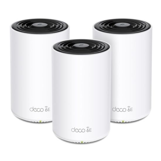 Obrázek TP- Link Deco XE75(3- pack) WiFi6E Mesh (AXE5400, 2, 4GHz/ 5GHz/ 6GHz, 3xGbELAN/ WAN)