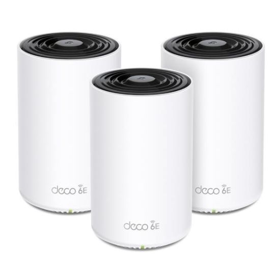 Obrázek TP- Link Deco XE75 Pro(3- pack) WiFi6E Mesh (AXE5400, 2, 4GHz/ 5GHz/ 6GHz, 1x2, 5GbELAN/ WAN, 2xGbELAN)