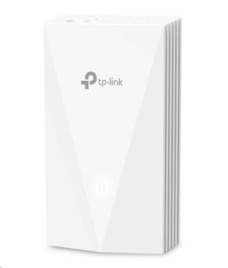 Obrázek TP- Link EAP655- Wall OMADA WiFi6 AP (AX3000, 2, 4GHz/ 5GHz, 4xGbELAN, 1xPoE- in, 1xPoE- out, 13W)