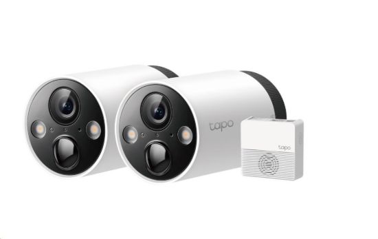 Obrázek TP- Link Tapo C420S2 - 2x Tapo C420, 1x Tapo H200 (4MP, 2K QHD, IR 15m, WiFi, micro SD card, IP65)