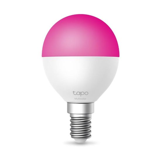 Obrázek TP- Link Tapo L430P chytrá WiFi stmívatelná LED žárovka (barevná, 2500K- 6500K, 470lm, 2, 4GHz, E14)
