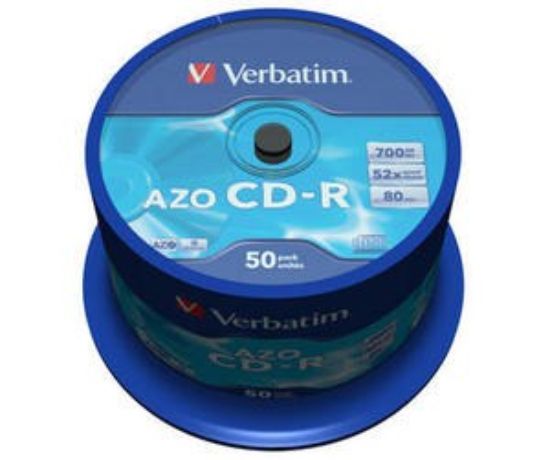 Obrázek VERBATIM CD- R(50- Pack)Spindle/ Crystal/ DLP/ 52x/ 700MB