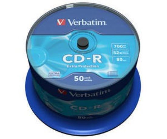 Obrázek VERBATIM CD- R(50- Pack)Spindle/ Extra Protection/ DL/ 52x/ 700MB