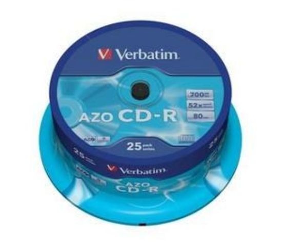 Obrázek VERBATIM CD- R(25- Pack)Spindle/ Crystal/ DLP/ 52x/ 700MB