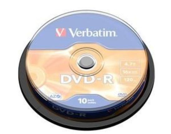 Obrázek VERBATIM DVD- R(10- Pack)Spindle/ General Retail/ 16x/ 4.7GB