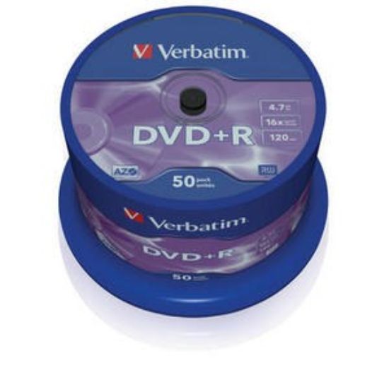 Obrázek VERBATIM DVD+R(50- Pack)Spindle/ General Retail/ 16x/ 4.7GB