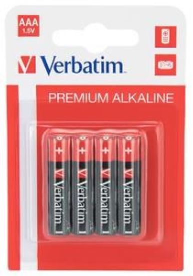 Obrázek VERBATIM Alkalické baterie AAA, 4 PACK , LR3