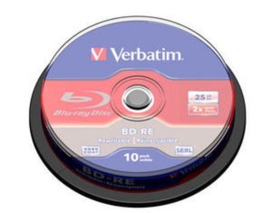 Obrázek VERBATIM BD- RE SL(10- pack)Blu- Ray/ spindle/ 2x/ 25GB