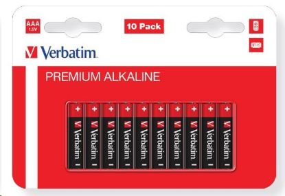 Obrázek VERBATIM Alkalická Baterie AAA 10 Pack / LR3