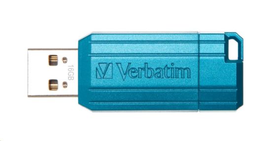Obrázek VERBATIM Flash Disk 16GB Hi- Speed Store 'n' Go, Pinstripe, USB 2.0, Caribbean modrá