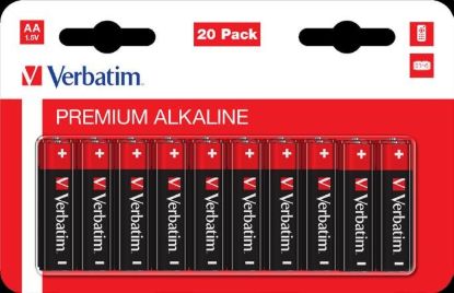 Obrázek VERBATIM Alkalická Baterie AA 20 Pack / LR6