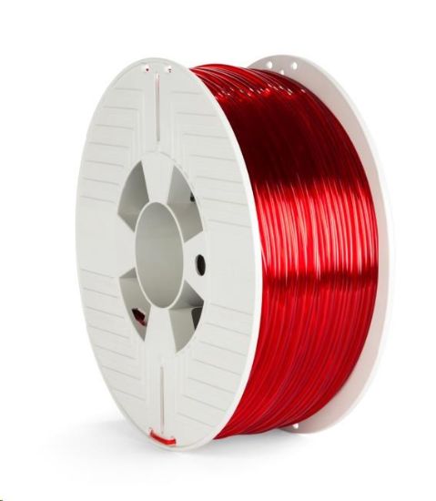 Obrázek VERBATIM 3D Printer Filament PET- G 2.85mm, 123m, 1kg red transparent