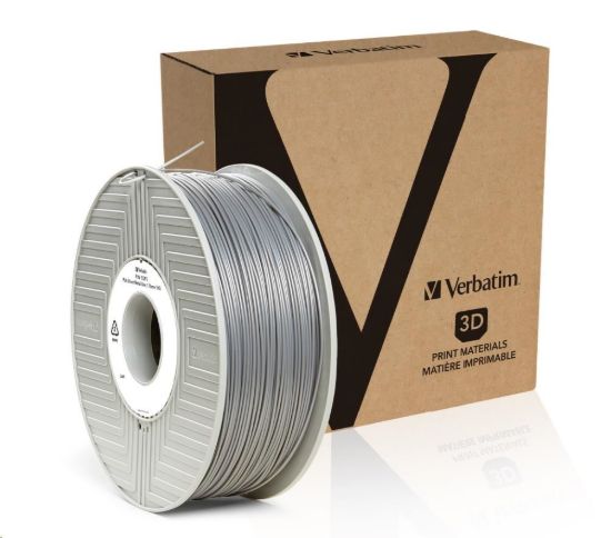 Obrázek VERBATIM 3D Printer Filament PLA 1.75mm, 335m, 1kg silver/ metal grey (55275)