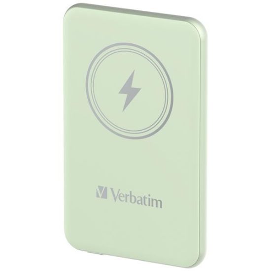 Obrázek VERBATIM Powerbanka Charge 'n' Go, Magnetická, 5000 mAh, USB- C, Zelená