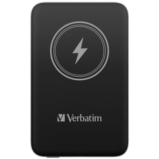 Obrázek VERBATIM Powerbanka Charge 'n' Go, Magnetická, 10000 mAh, USB- C, Černá
