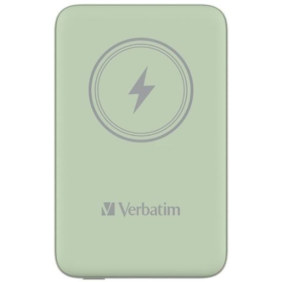 Obrázek VERBATIM Powerbanka Charge 'n' Go, Magnetická, 10000 mAh, USB- C, Zelená