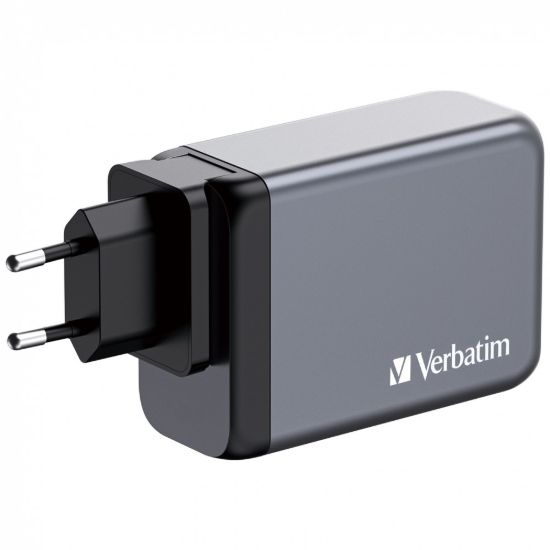 Obrázek VERBATIM GaN Nabíječka do sítě GNC- 240, 240W, 3x USB- C, 1x USB