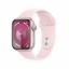 Obrázek APPLE Watch Series 9 GPS 45mm Pink Aluminium Case with Light Pink Sport Band - S/ M