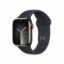 Obrázek APPLE Watch Series 9 GPS + Cellular 41mm Graphite Stainless Steel Case with Midnight Sport Band - M/ L